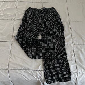 Victoria's Secret Black Polka Dot Pajama Pants